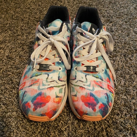 Adidas Watercolor Running Shoes size 10 - Picture 6 of 8